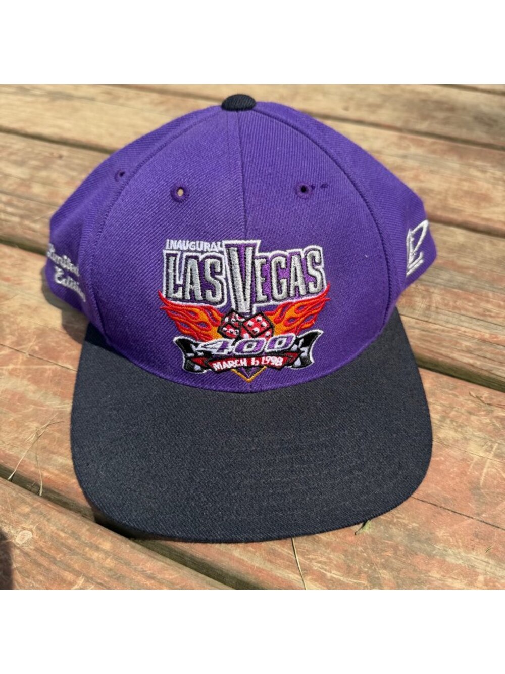 Inaugural Las Vegas 400 March 1998 Limited Edition Logo Athletic Snapback Cap Pu